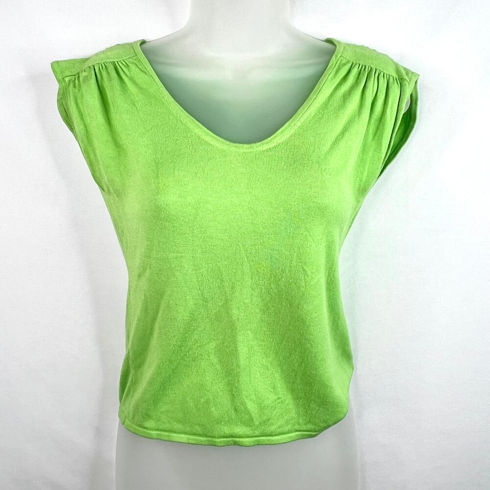 Lilly Pulitzer Lime Green Grady Capsleeve Sweater XS